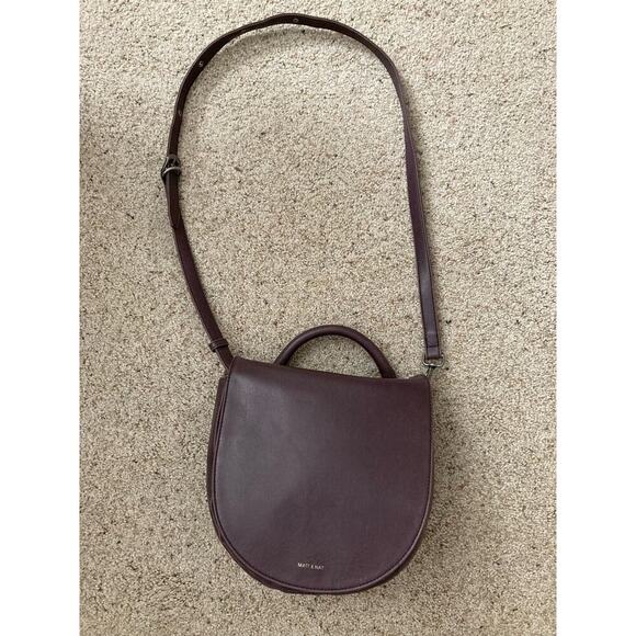 Matt & Nat Medium plum, purple leather crossbody purse - Picture 3 of 11